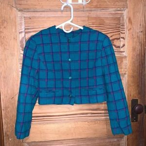 Vintage cropped button up